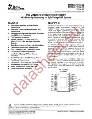 TPS70102PWPG4 datasheet  